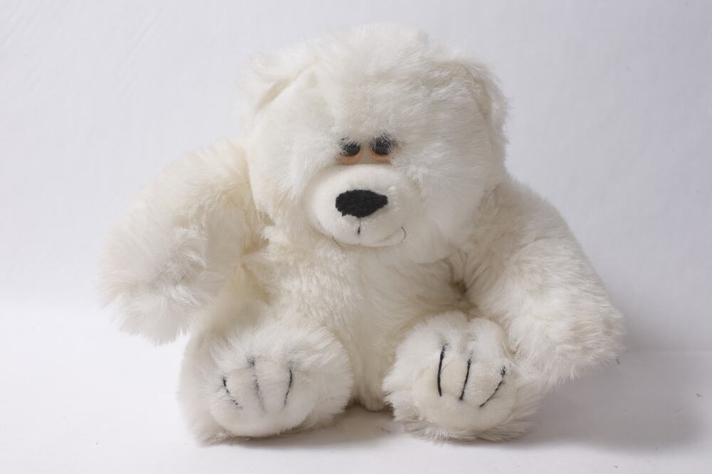 American Wego Fiesta Polar Bear Stuffed Animal (1989) Small, Vintage, Doll, 260